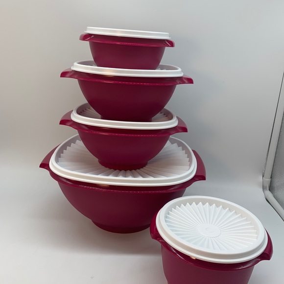 Tupperware Classic Servalier Bowl Set of 5 - Picture 12 of 16